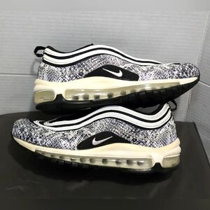 Nike Air Max 97 Snakeskin COCO Snake Black & White Sneakers Womans Sz 8